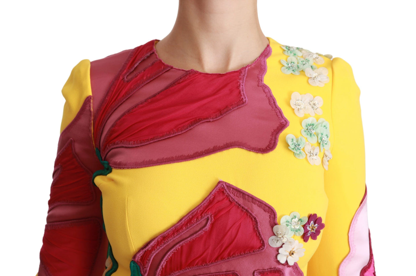 Dolce & Gabbana Sunshine Bloom Sheath Knee-Length Dress