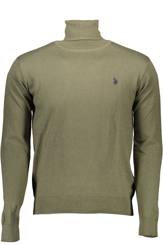 U.S. POLO ASSN. Green Cotton Men Sweater