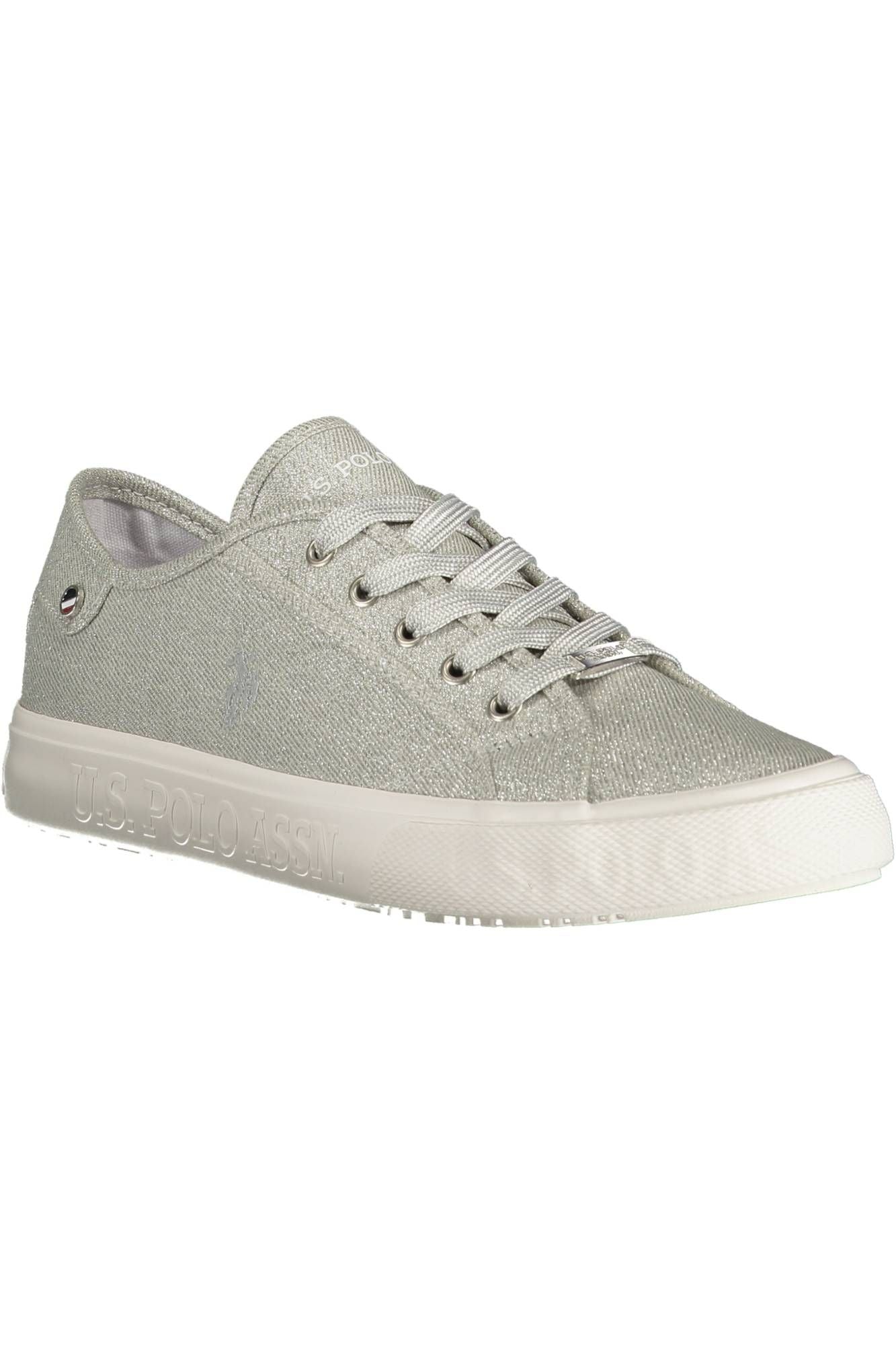 U.S. POLO ASSN. Silver Polyester Women Sneaker