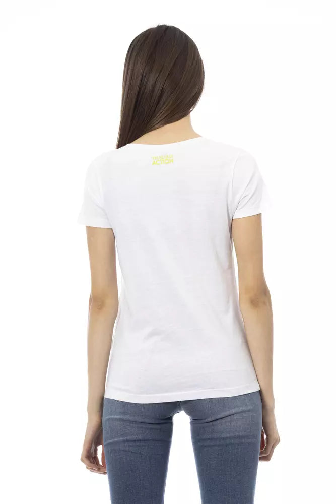 Trussardi Action White Cotton Women Top