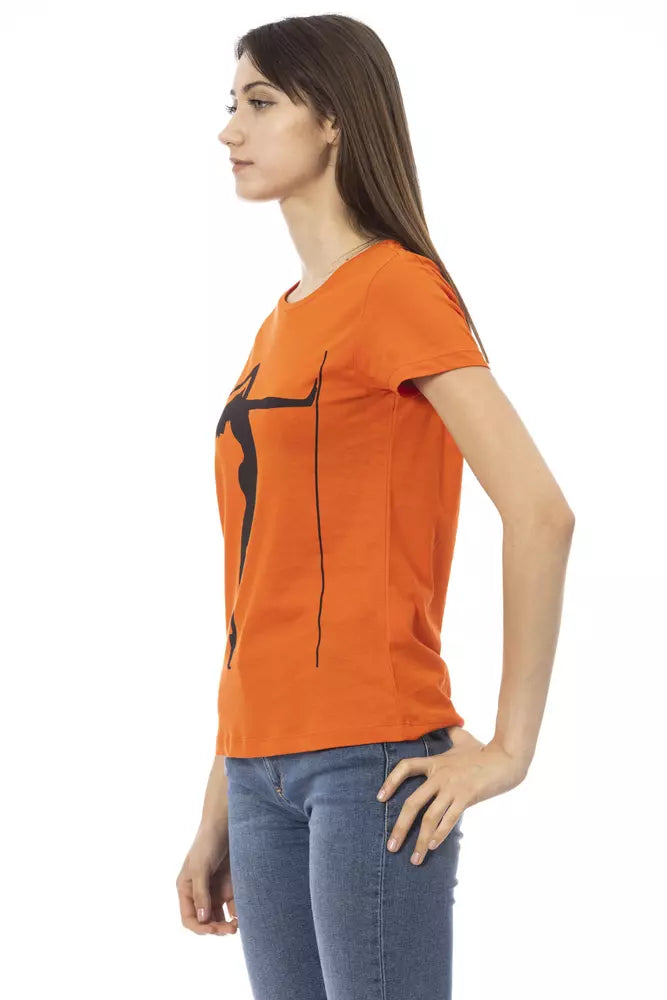 Trussardi Action Orange Cotton Women Top