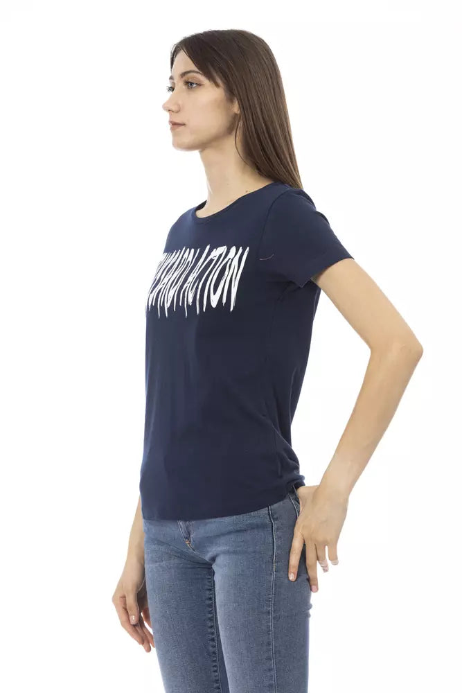 Trussardi Action Blue Cotton Women Top