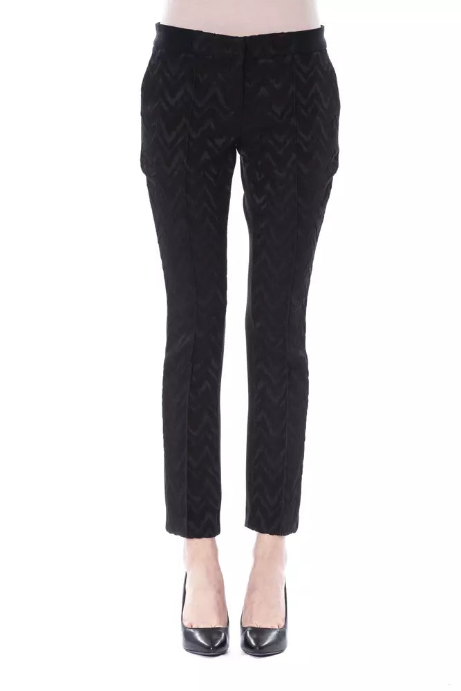 BYBLOS Black Acrylic Women Pants