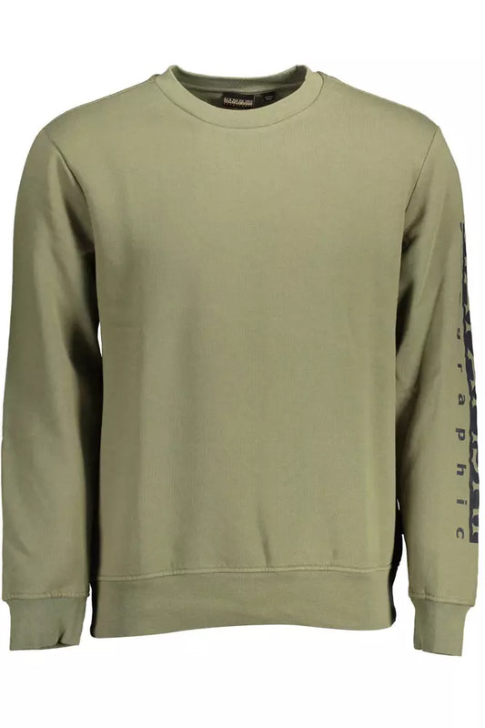 Napapijri Green Cotton Men Sweater