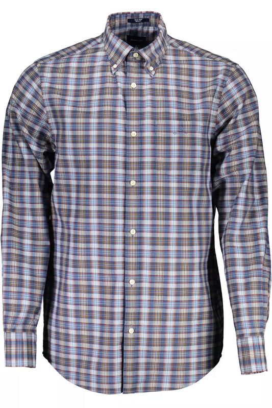 Gant Blue Cotton Men Shirt