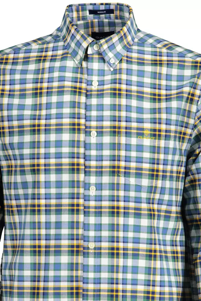 Gant Blue Cotton Mens Shirt