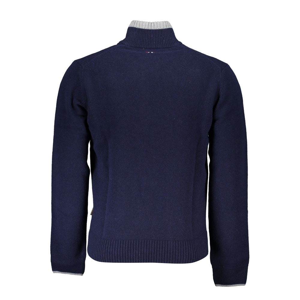 Napapijri Blue Fabric Men Sweater