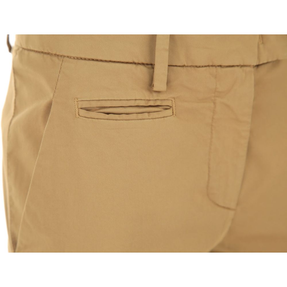 Dondup Brown Cotton Women Trouser