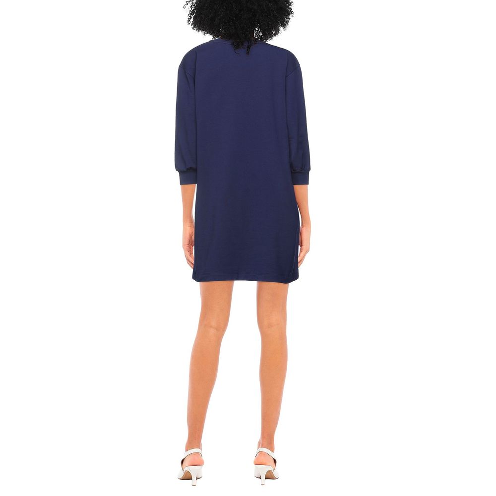 Love Moschino Blue Cotton Women Dress