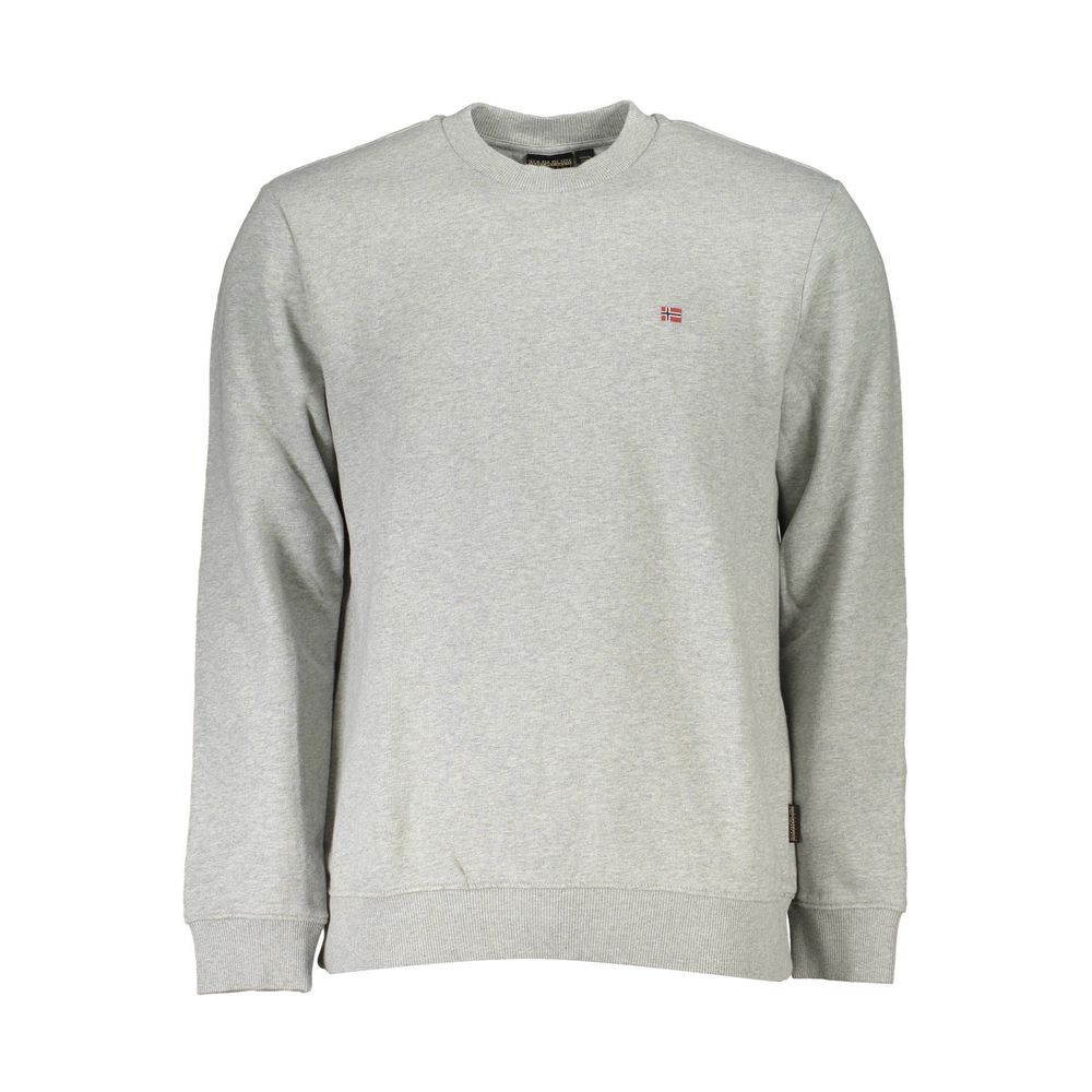 Napapijri Gray Cotton Men Sweater