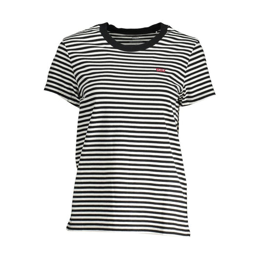 Levi's Black Cotton Women T-Shirt