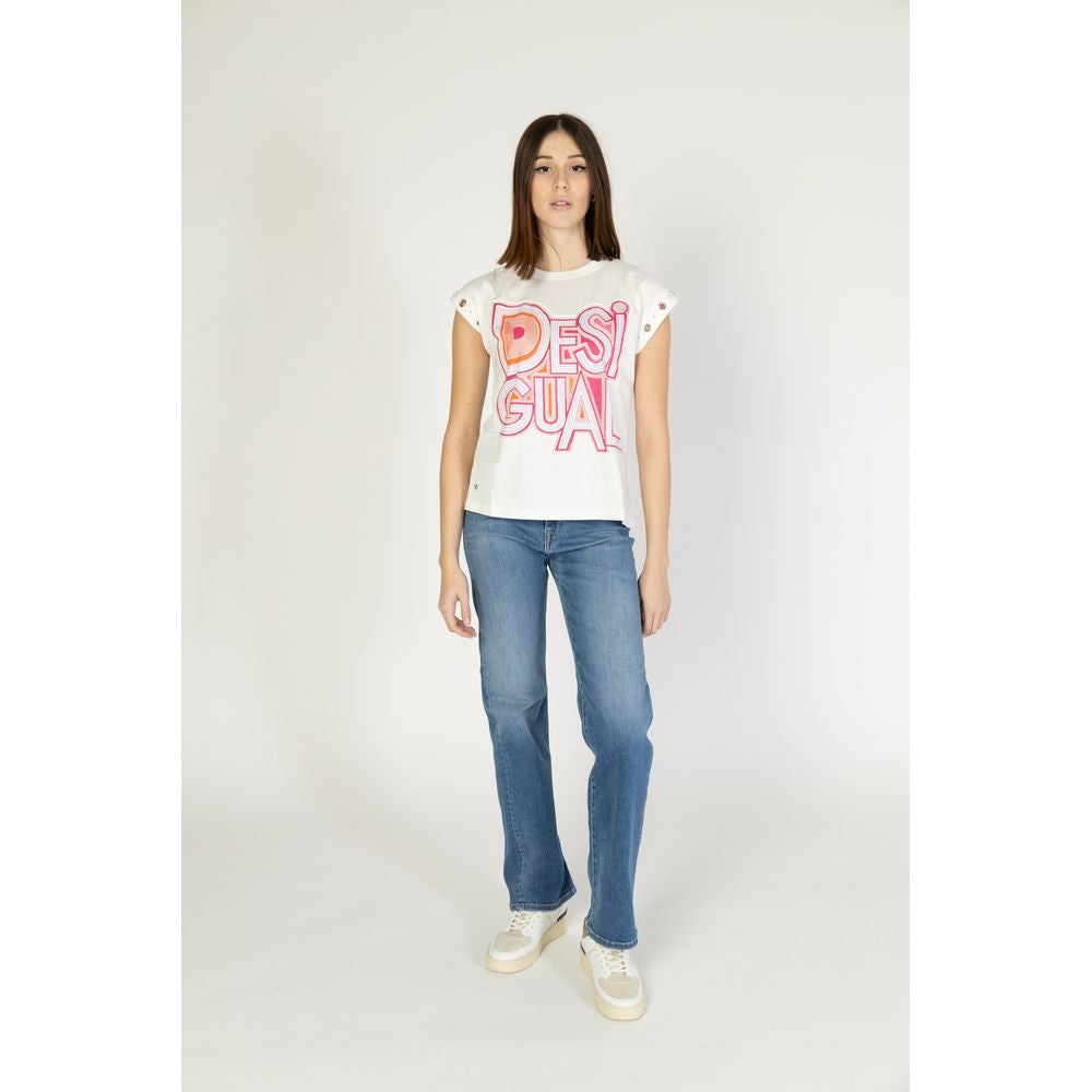 Desigual Multicolor Cotton Tops & T-Shirt