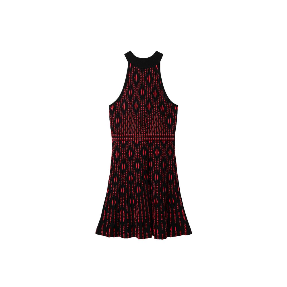 Desigual Red Viscose Dress