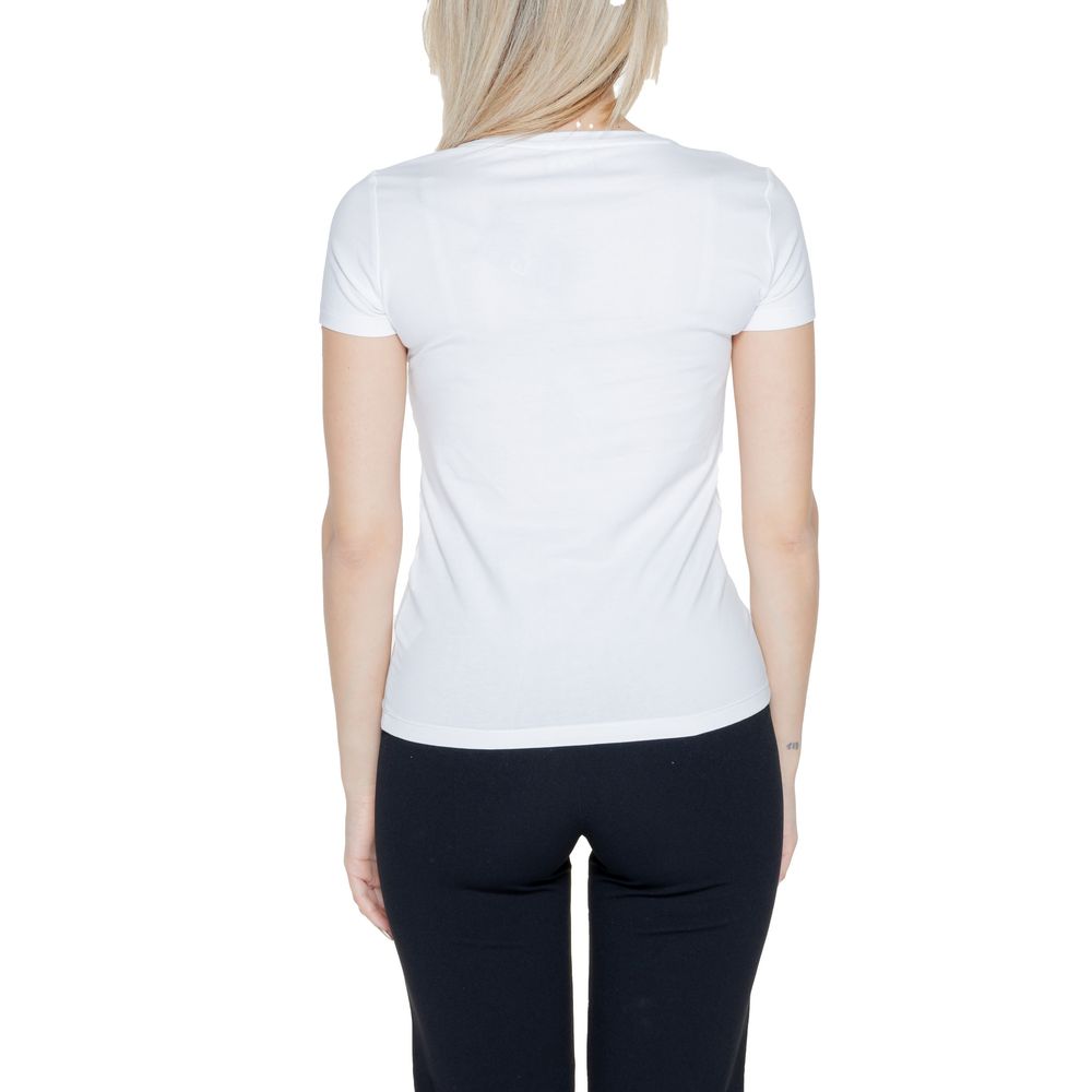 EA7 Emporio Armani White Cotton Tops & T-Shirt