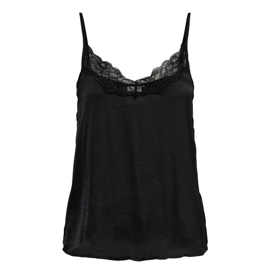 Jacqueline De Yong Black Polyester Tops & T-Shirt