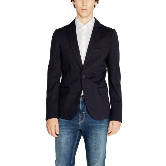 Antony Morato Blue Viscose Suit