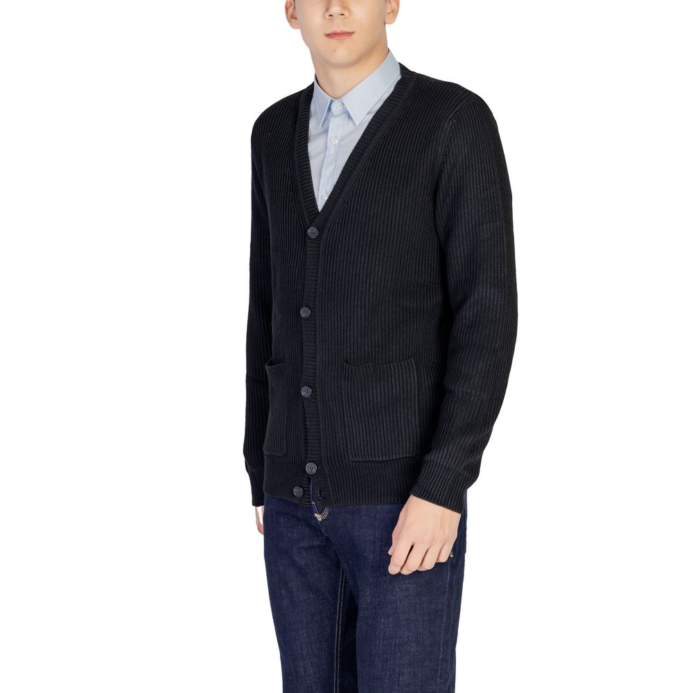 Antony Morato Black Polyester Cardigan