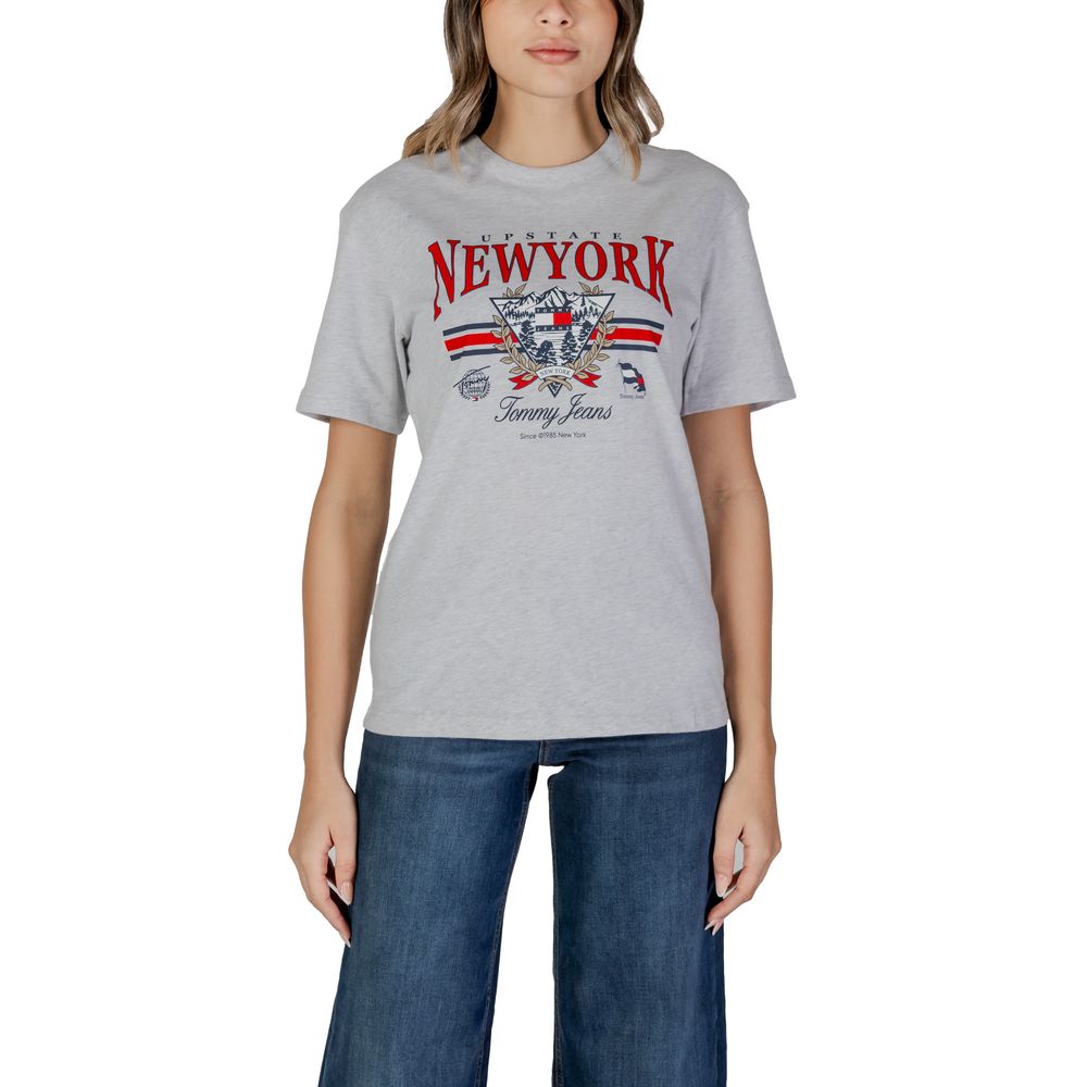 Tommy Hilfiger Jeans Gray Cotton Tops & T-Shirt