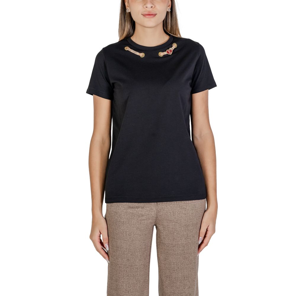 Alviero Martini Prima Classe Black Cotton Tops & T-Shirt