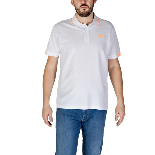 Refrigiwear White Cotton Polo Shirt