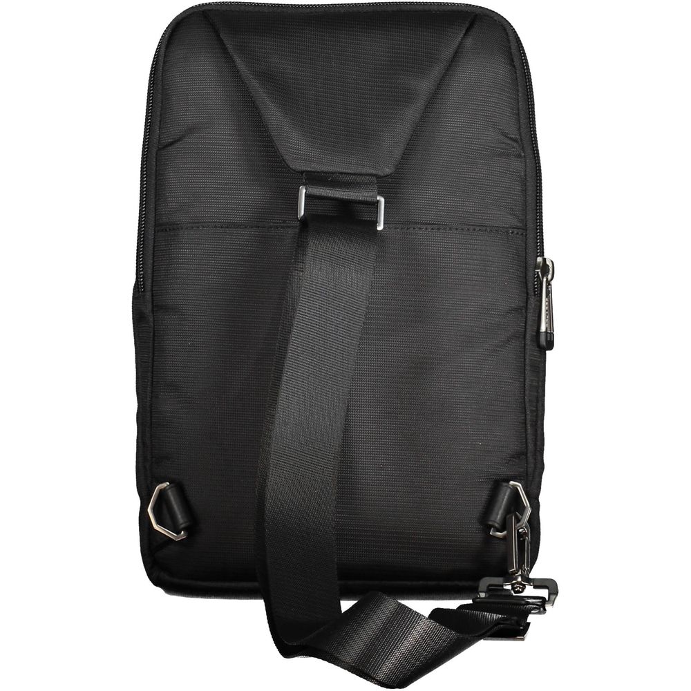 Piquadro Black RPET Men Shoulder Bag